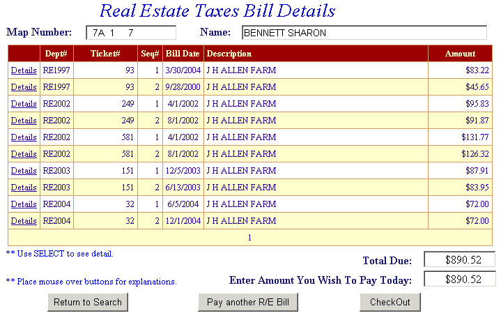 Choose add another real estate ticket example