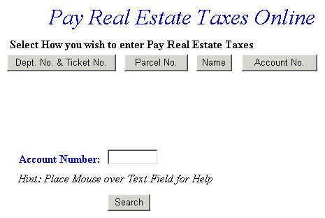 Pay using account number example